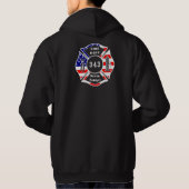 Een brandweerman 9/11 vergeet nooit 343 hoodie (Achterkant)