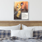 Een brandweerman gebed canvas kunst (Insitu (Slaapkamer))
