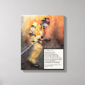 Een brandweerman gebed canvas kunst (Voorkant)