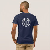 Een brandweerman t-shirt (Achterkant volledig)