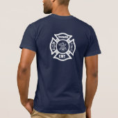 Een brandweerstation EMT T-shirt (Achterkant)