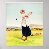 Een Braw "Brassie" - golfkunst print (Voorkant)