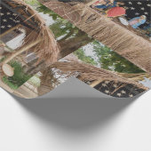 Een Braziliaanse Creche, de Nativiteit. Cadeaupapier (Hoek)