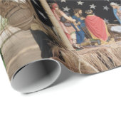 Een Braziliaanse Creche, de Nativiteit. Cadeaupapier (Rol Hoek)