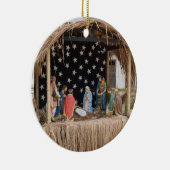 Een Braziliaanse Creche, de Nativiteit Keramisch Ornament (Rechts)