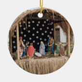 Een Braziliaanse Creche, de Nativiteit Keramisch Ornament (Voorkant)