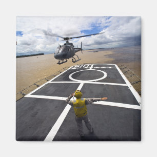 Een Braziliaanse Eurocopter bereidt zich voor op h Magneet