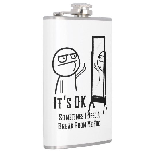 Een Break Mirror Flask nodig Heupfles (Rechts)