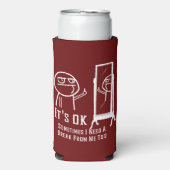 Een Break Mirror Koelbox nodig Seltzer Blikjeskoeler (Seltzer Voorkant)