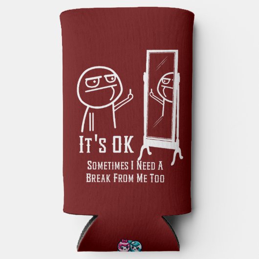 Een Break Mirror Koelbox nodig Seltzer Blikjeskoeler (Voorkant)