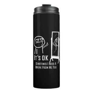 Een Break Mirror nodig Thermosbeker