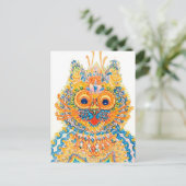 Een brede gegiste kat, Louis Wain Briefkaart (Staand voorkant)