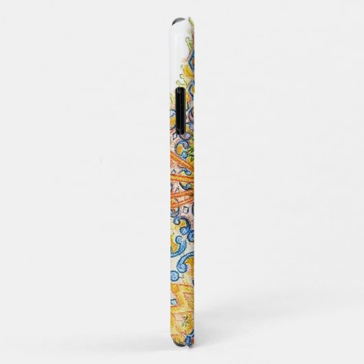 Een brede gegiste kat, Louis Wain Case-Mate iPhone Case (Achterkant/rechts)