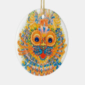 Een brede gegiste kat, Louis Wain Keramisch Ornament (Rechts)