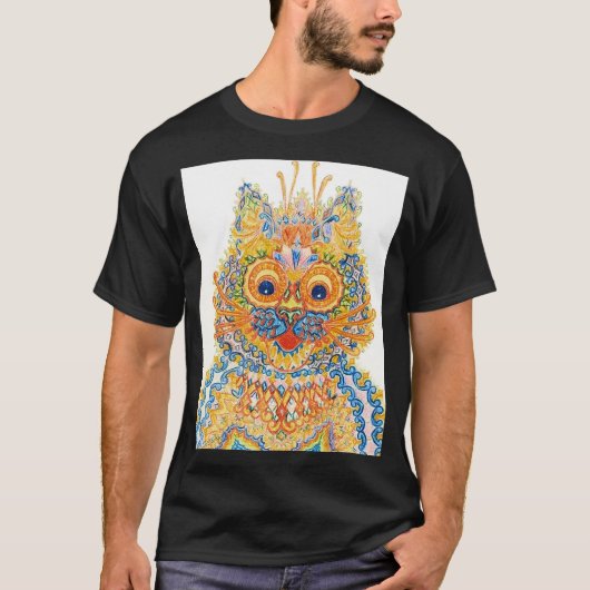 Een brede gegiste kat, Louis Wain T-shirt (Voorkant)
