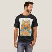 Een brede gegiste kat, Louis Wain T-shirt (Voorkant volledig)