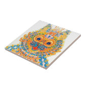 Een brede gegiste kat, Louis Wain Tegeltje (Zijkant)