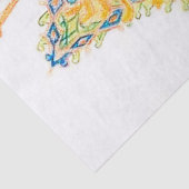 Een brede gegiste kat, Louis Wain Tissuepapier (Detail)