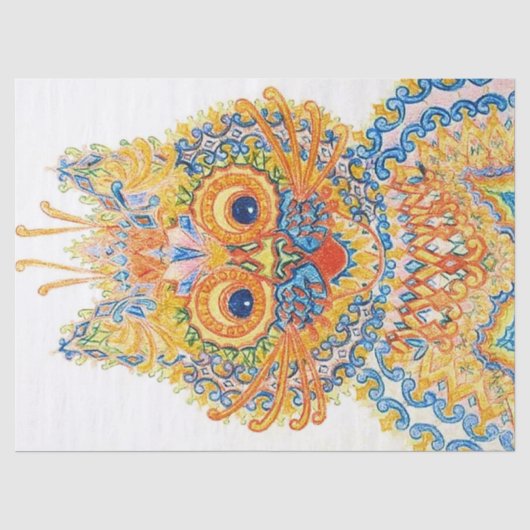 Een brede gegiste kat, Louis Wain Tissuepapier (Voorkant)