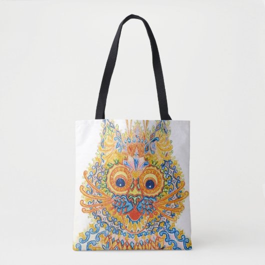 Een brede gegiste kat, Louis Wain Tote Bag (Voorkant)
