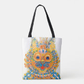 Een brede gegiste kat, Louis Wain Tote Bag (Achterkant)