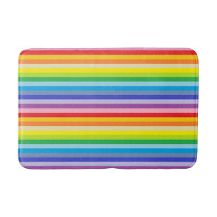 Een bredere spectrumregenboogstrips badmat