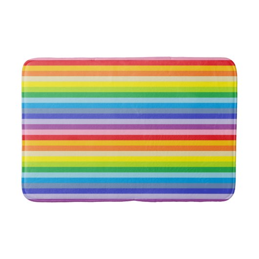 Een bredere spectrumregenboogstrips badmat (Voorkant)