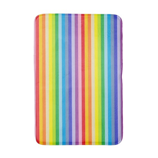 Een bredere spectrumregenboogstrips badmat (Voorkant Verticaal)