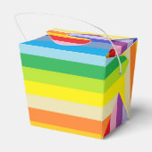 Een bredere spectrumregenboogstrips bedankdoosjes (Achterkant)