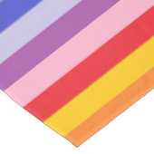 Een bredere spectrumregenboogstrips tafelkleed (Gekanteld)