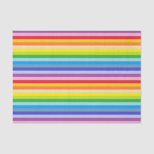 Een bredere spectrumregenboogstrips tissuepapier (Voorkant)