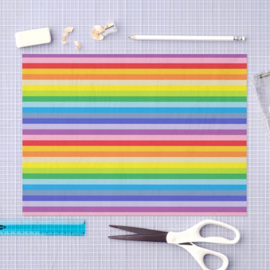 Een bredere spectrumregenboogstrips tissuepapier (Craft)