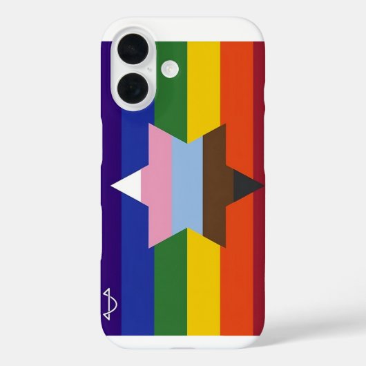 Een bredere telefoonhoes met brugvlag Case-Mate iPhone case (Achterkant)