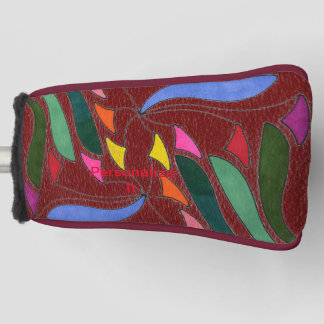 Een breed scala aan onderwerpen en design en dit golfheadcover