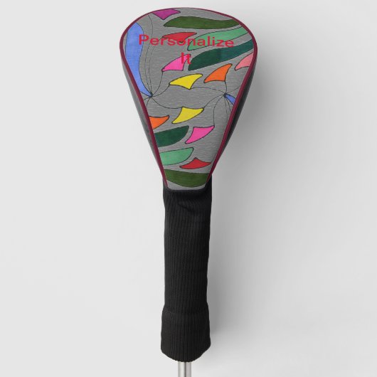 Een breed scala aan onderwerpen en design en dit golfheadcover (Voorkant)