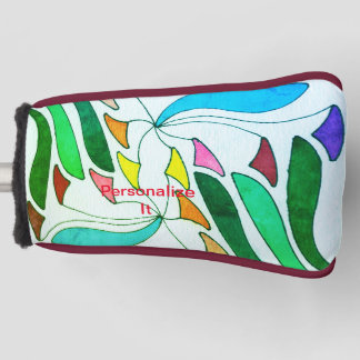 Een breed scala aan onderwerpen en design en dit golfheadcover