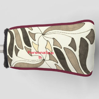 Een breed scala aan onderwerpen en design en dit golfheadcover