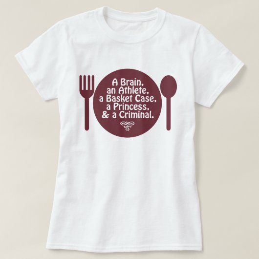 Een brein, een atleet, een basket Hoesje 80s Pop C T-shirt (Design voorkant)