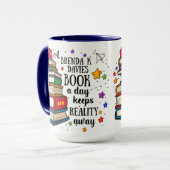 Een Brenda K Davies boek een dag houdt de realitei Mok (Voorkant links)