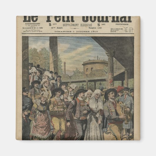 Een Breton bruiloft in Parijs Magneet (Voorkant)