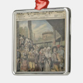 Een Breton bruiloft in Parijs Metalen Ornament (Links)