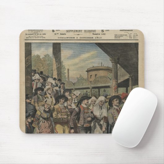 Een Breton bruiloft in Parijs Muismat (Met muis)