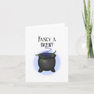 Een Brew fancy? Witchy-kaart Kaart