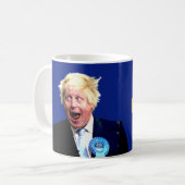 EEN BREXIT-MOK. Fun Boris Johnson Brexit bericht: Koffiemok (Voorkant links)