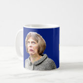 EEN BREXIT-MOK. Fun Theresa May Brexit bericht: Koffiemok (Voorkant links)