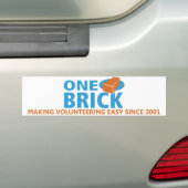Eén Brick-Bumpersticker Bumpersticker (Op auto)