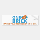 Eén Brick-Bumpersticker Bumpersticker (Voorkant)