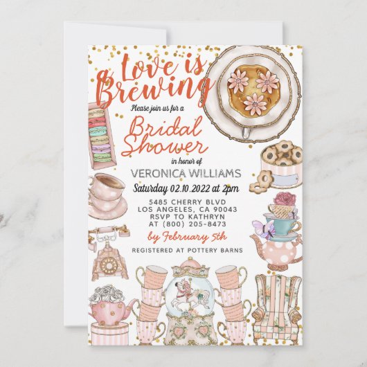 Een Bridal is de Uitnodiging van de Schoeisel van (Voorkant)