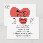 Een bridale weduwenkast voor bruiloft weergeven  informatiekaartje (Voorkant / Achterkant)