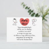 Een bridale weduwenkast voor bruiloft weergeven  informatiekaartje (Staand voorkant)